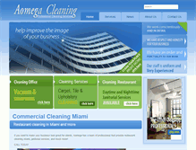 Tablet Screenshot of aomegacleaning.com